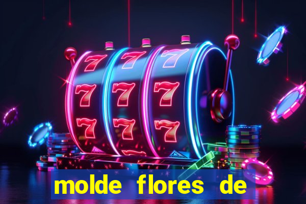 molde flores de papel para imprimir